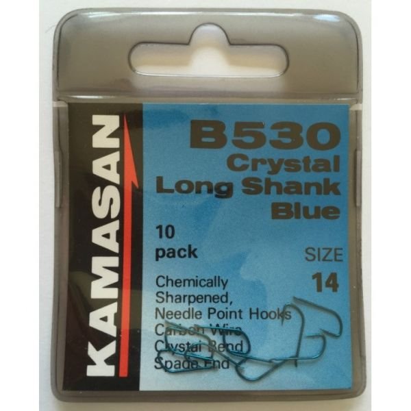 КУКИ KAMASAN B530 CRYSTAL LONG SHANK BLUE