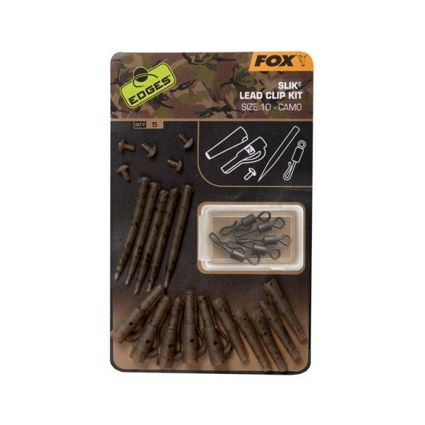 КОМПЛЕКТ FOX EDGES CAMO SLIK LEAD CLIP KIT SZ 10