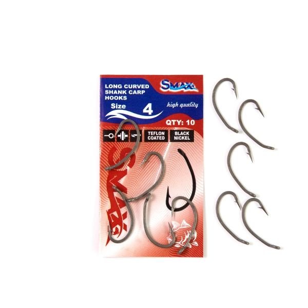 Шарански куки с тефлоново покритие Smax Curve Shank Hooks