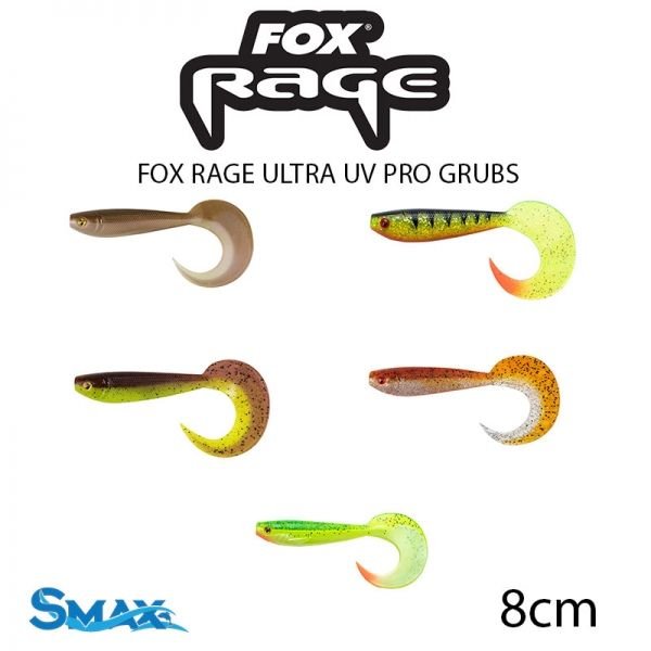 Силикони Fox Rage ULTRA UV PRO GRUBS 8см