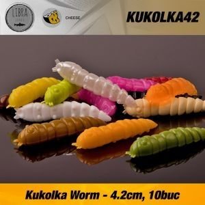 Силиконова примамка - Червей Libra Kukolka Worm - 42mm