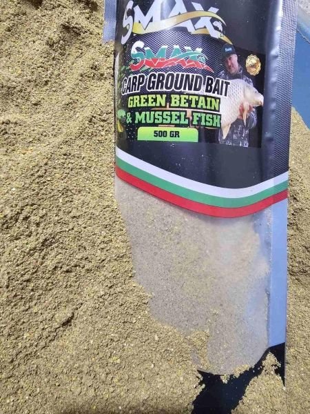 Захранка Smax Carp Ground Bait - Зелен Бетаин и Мида