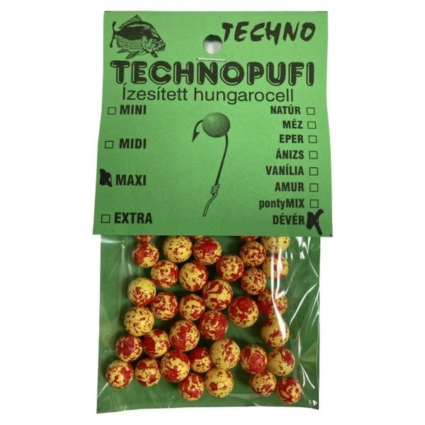 Стиропор за риболов червено-жълто Technopufi Red-Yellow